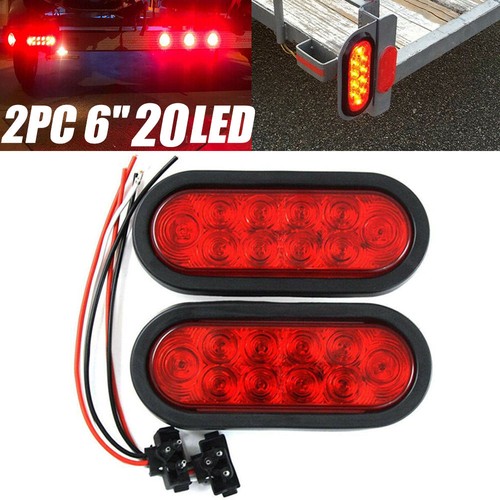 Red oval led - red,
